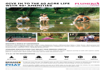 Give into the 60-acre life with 40+ amenities at Brigade Meadows Plumeria in Bangalore